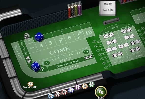 A preview image of a Craps game from Playtech.