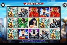 In-game image of Justice League slot on mobile