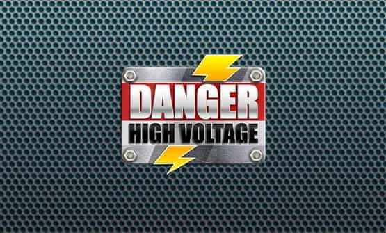 The Danger! High Voltage online slot logo.