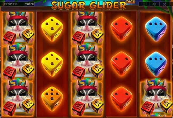 Sugar Glider Dice online slot during a game.
