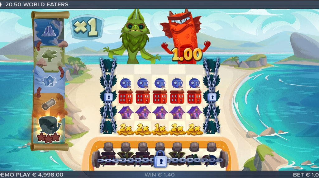 Screenshot from the New World Eaters Slot by ELK Studios