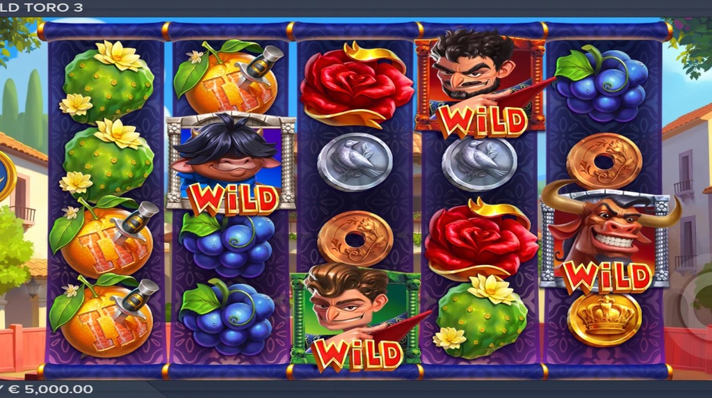 Screenshot from the New Wild Toro 3 Slot by ELK Studios