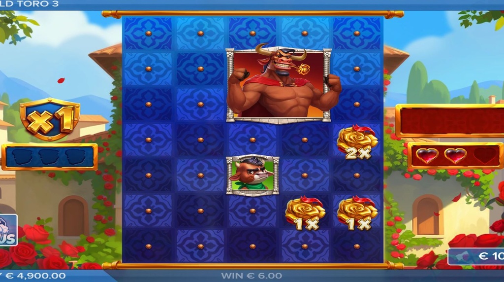Screenshot from the Golden Rose Bonus of Wild Toro 3