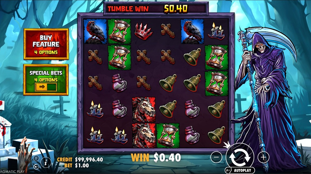 Screenshot from the New Death Dominion Slot by Pragmatic Play