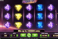 Starburst slot från NetEnt Tumme