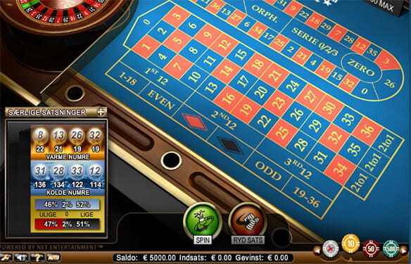 Du kan spille den almindelige og gode gamle roulette-kending