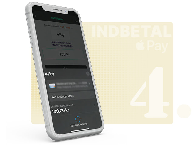 Du bliver også sendt videre til behandling af Apple Pay betaling.