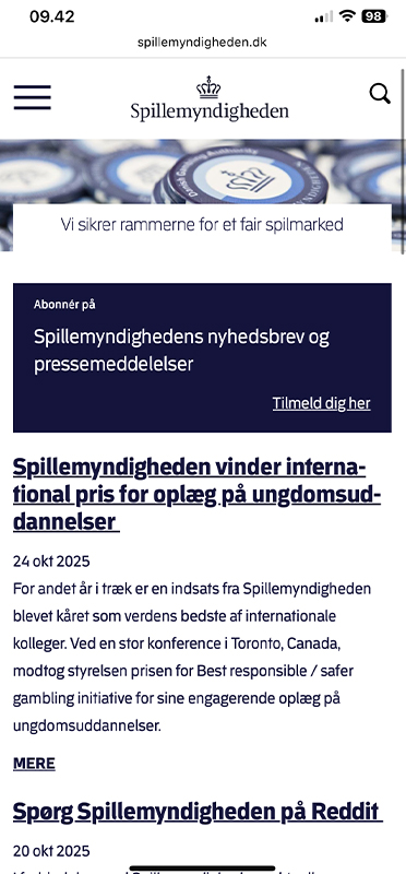 Registeret over tilladelsesindehavere hos Spillemyndigheden