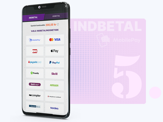 Saldoen på din casinokonto er opdateret med det beløb, du indbetalte med MobilePay.