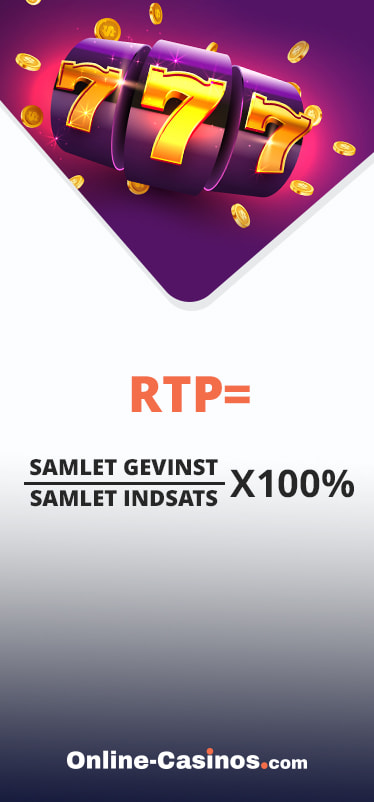 Matematisk formel for beregning af RTP gambling.