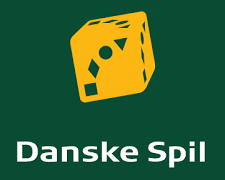 Danske Spils logo på grøn baggrund.