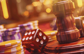 Casino jetoner og ternigner.