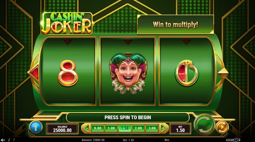 Skærmbillede fra den nye Crashin’ Joker spilleautomat fra Play’n GO