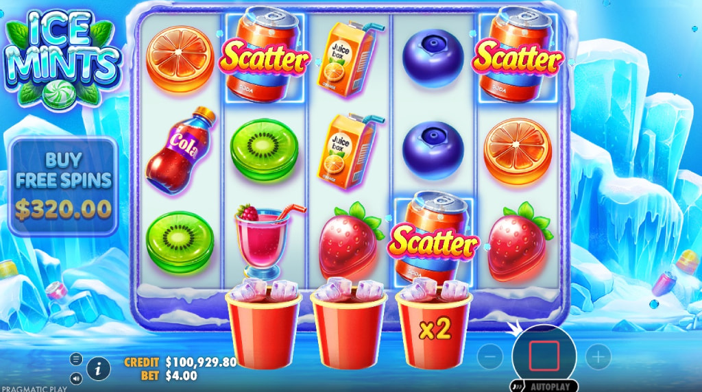 Skærmbillede scatter funktion af Ice Mints