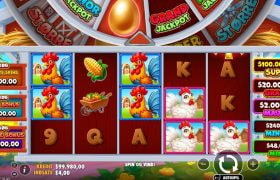 Skærmbillede fra den nye Bigger Barn House Bonanza spilleautomat fra Pragmatic Play