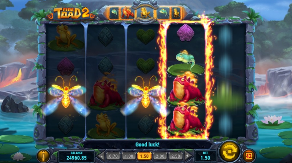Skærmbillede Golden Lilypads af Fire Toad 2