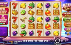 Skærmbillede fra den nye Jackpot Blaze spilleautomat fra Pragmatic Play