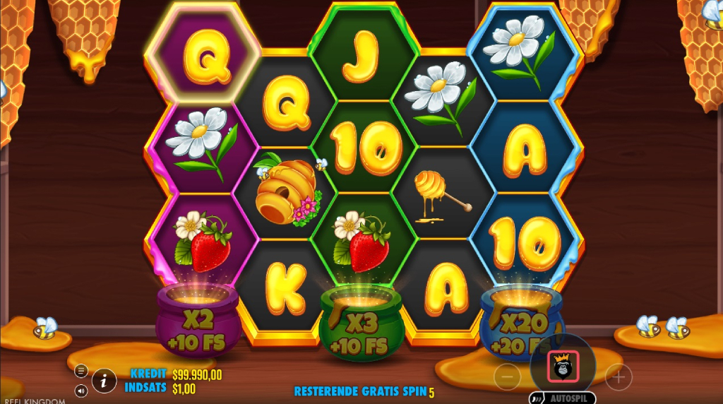 Skærmbillede gratis spins i Bee Keeper