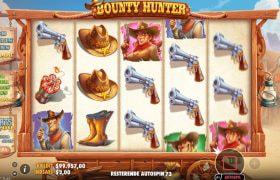 Skærmbillede fra den nye Bounty Hunter spilleautomat fra Pragmatic Play