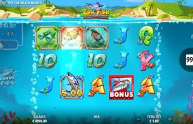 Skærmbillede fra den nye Epic Fish Marlin Madness spilleautomat fra Quickspin
