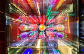 Spilleautomat med visuelle effekter.