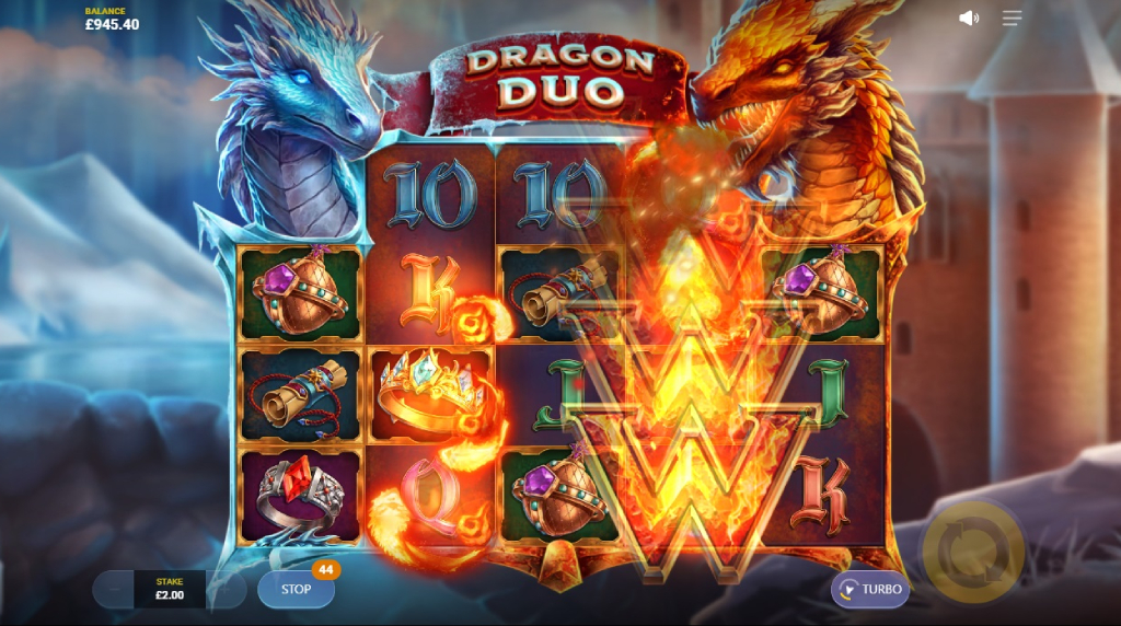 Skærmbillede af Fire Breath i Dragon Duo