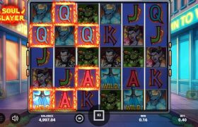 Screenshot fra den Nye Soul Slayer Slot af Stakelogic