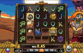 Screenshot fra den Nye Ra's Reckoning Slot af Play'n Go