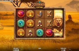 Screenshot fra den Nye Savannah Fortune Slot af Quickspin
