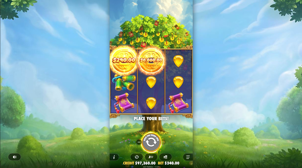 Screenshot fra den Nye Lucky Fortune Tree Slot af Pragmatic Play