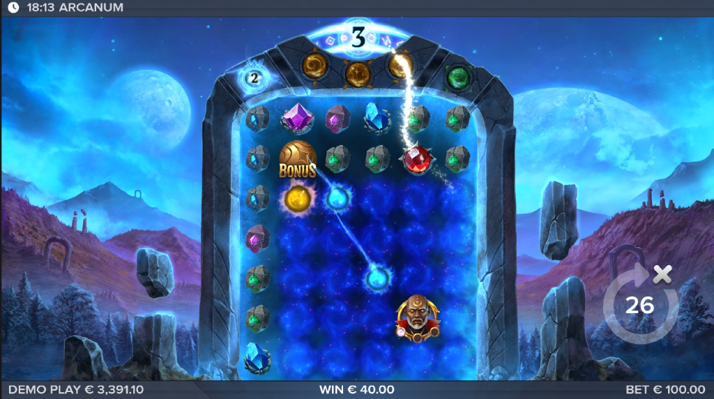 Skærmbillede af Explosive Orb i Arcanum