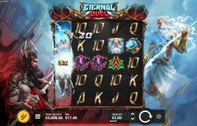Screenshot fra den Nye Eternal Duel Slot af Hacksaw
