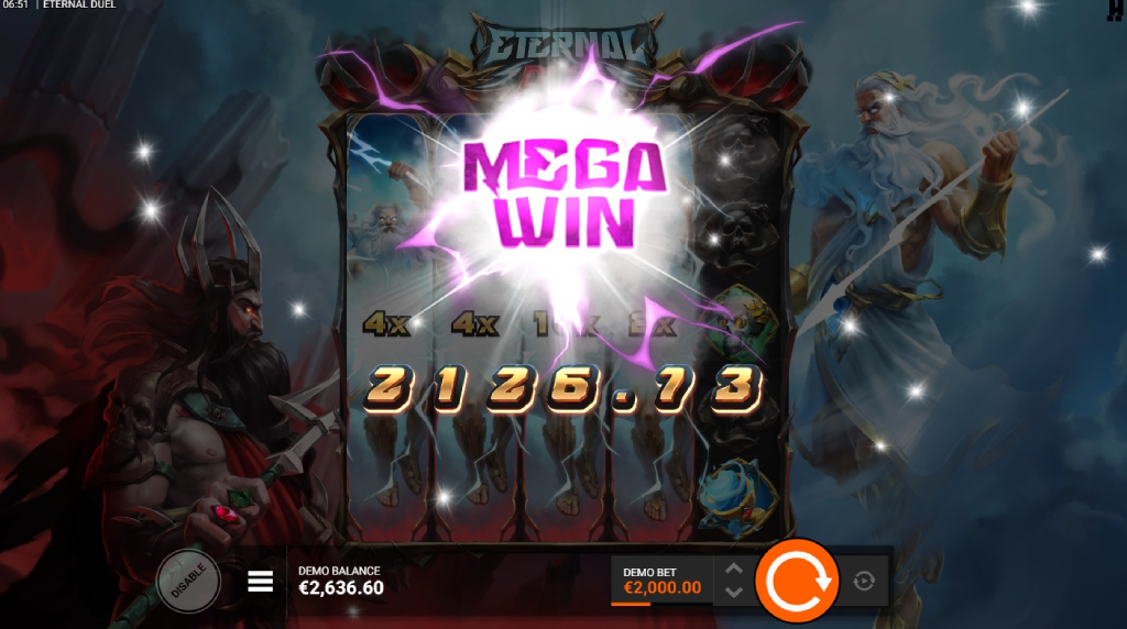Skærmbillede af Deadly FeatureSpins i Eternal Duel