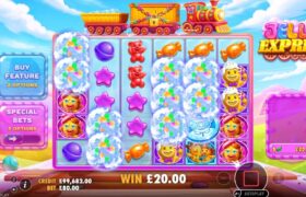 Screenshot fra den Nye Jelly Express Slot af Pragmatic Play
