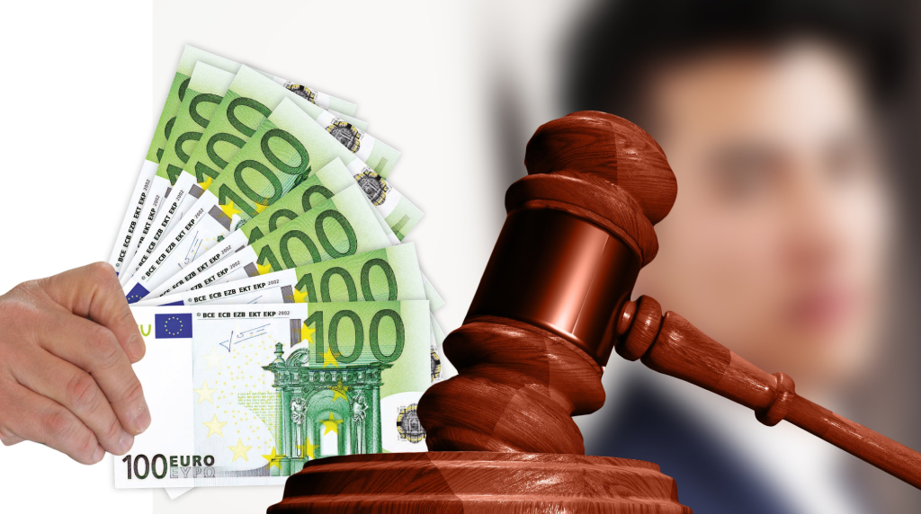 Pengesedler bruges til betaling for dom.