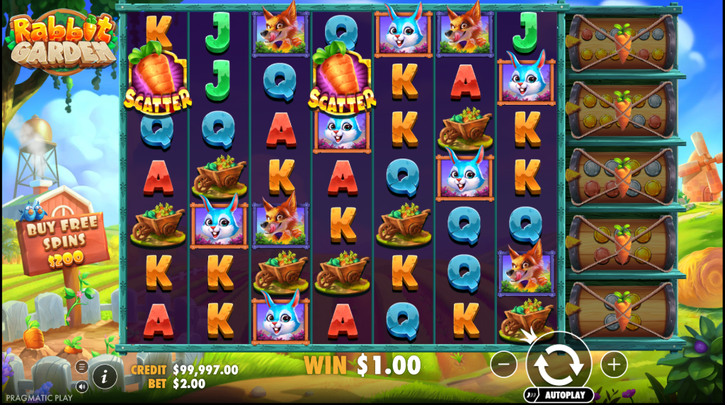 Rabbit Garden fra Pragmatic Play