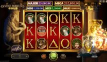 Screenshot fra den Nye Divine Fortune Gold Slot af NetEnt