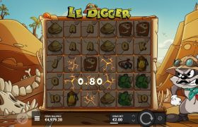 Screenshot fra den Nye Le Digger Slot af Hacksaw Gaming