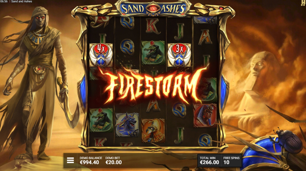 Skærmbillede af Firestorm i Sand and Ashes