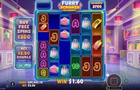 Screenshot fra den Nye Furry Bonanza Megaways Slot af Pragmatic Play