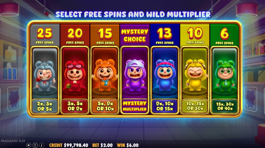 Skærmbillede af Free Spins i Furry Bonanza Megaways