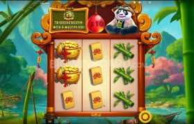 Screenshot fra den Nye Panda Goes Boom Slot af Red Tiger