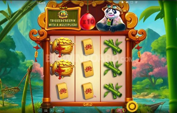 Screenshot fra den Nye Panda Goes Boom Slot af Red Tiger