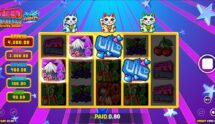 Screenshot fra den Nye Super Graphics Upside Down Slot af Blueprint Gaming