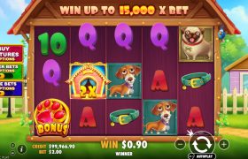 Screenshot fra den Nye The Big Dog House Slot af Pragmatic Play