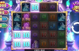 Screenshot fra den Nye Wizbang Brawl 10K Slot af ReelPlay