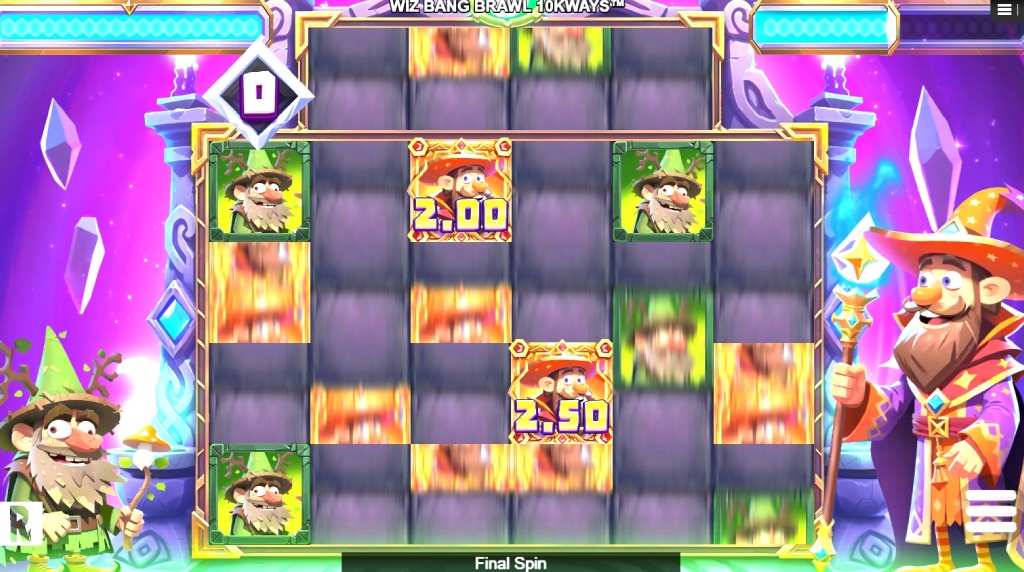 Skærmbillede af Battel Spins i Wizbang Brawl 10K 
