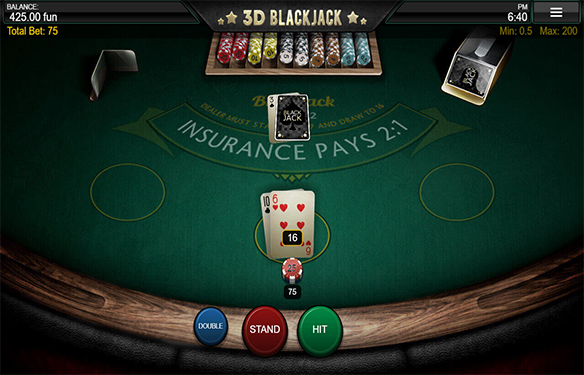 3D Blackjack by 1x2 Gaming