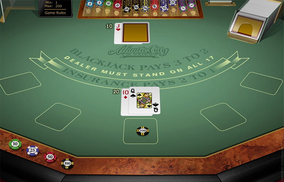 Atlantic City Blackjack by Microgaming in Kenya