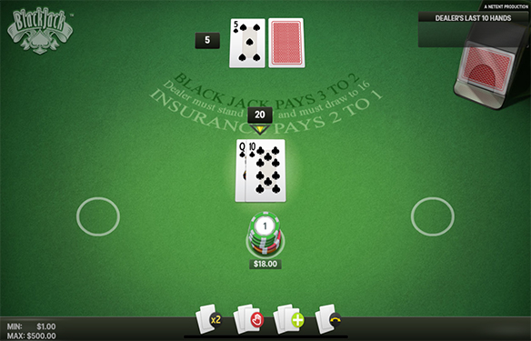 Blackjack Classic by NetEnt